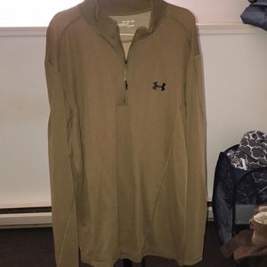 Brown Fitted Cold-gear Under Armour